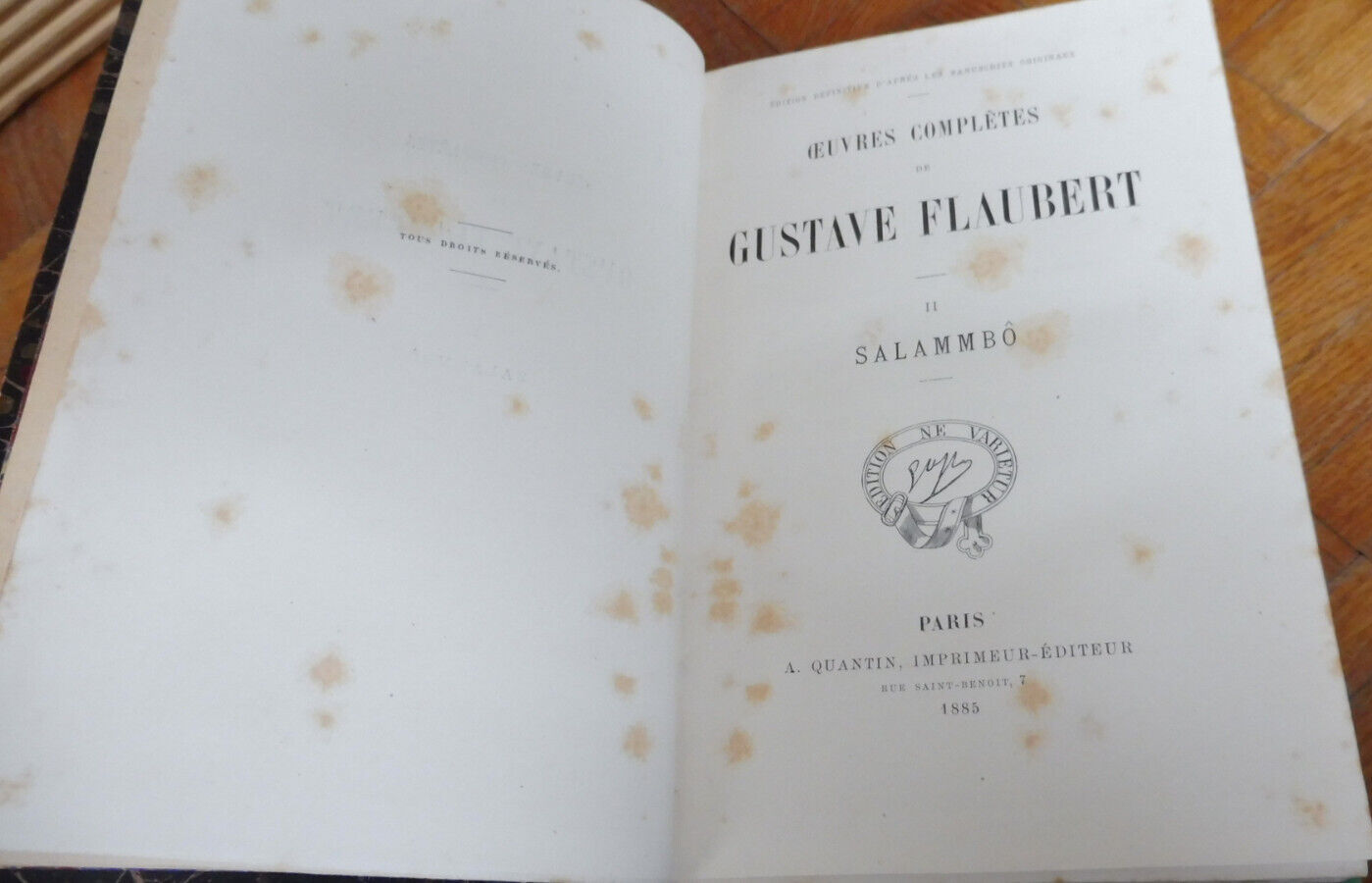 Oeuvres de Flaubert 1885 8/8