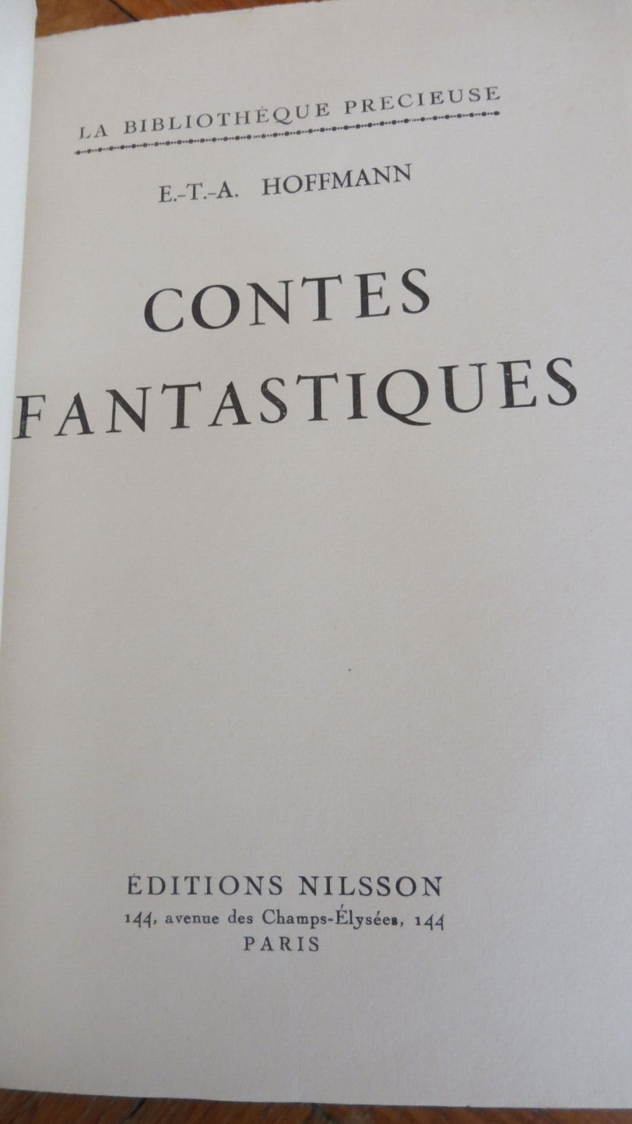 Contes fantastiques (Hoffmann) s.d. illus. Laboccetta RELIURE SERPENT