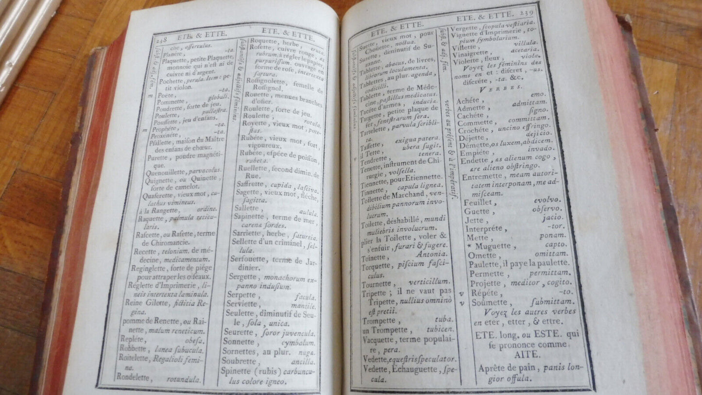 Dictionnaire de rimes (Richelet) 1781