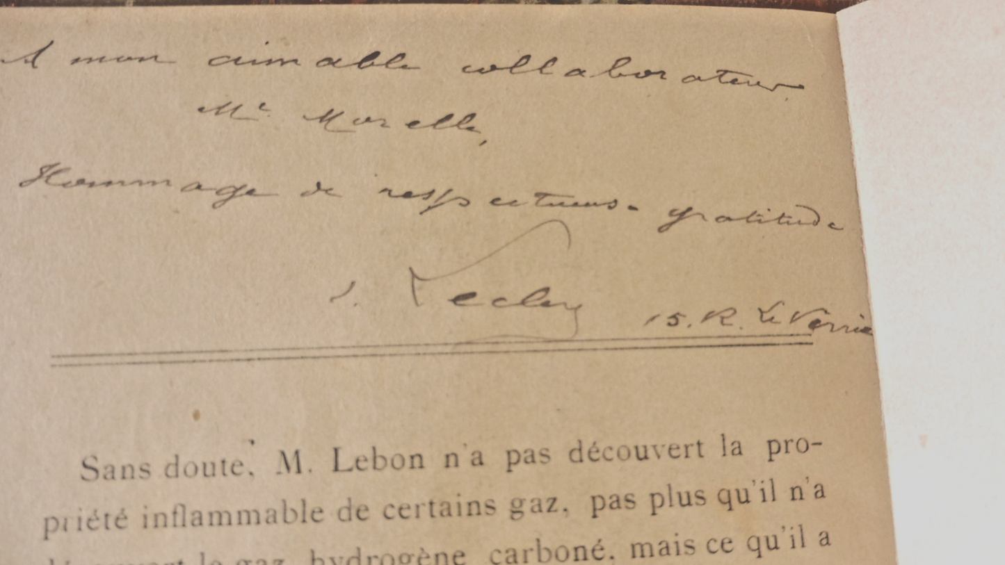 Philippe Lebon (E. Leclerc) 1906 INVENTIONS