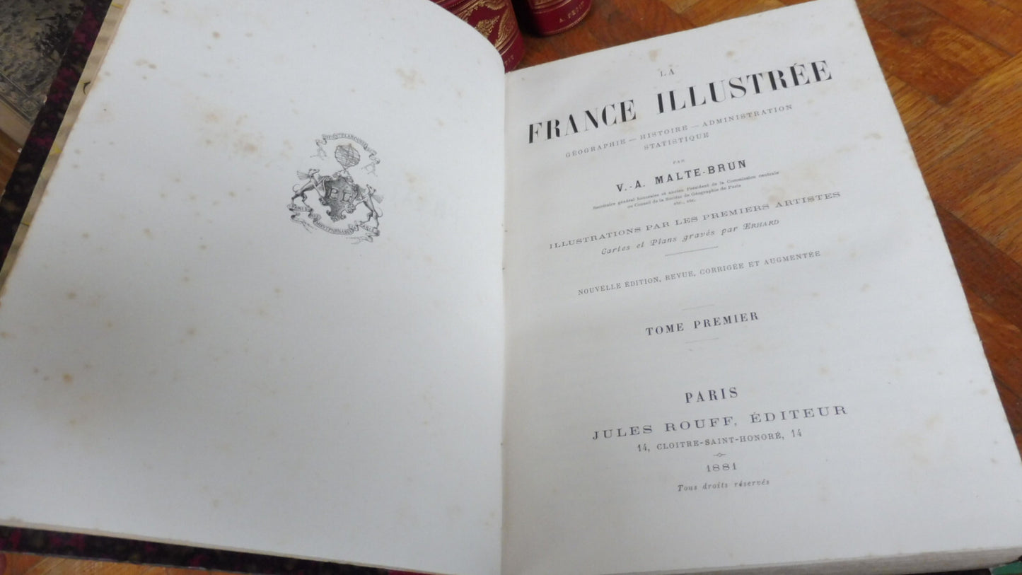 La France illustrée (Malte-Brun) 1881 5 vol.