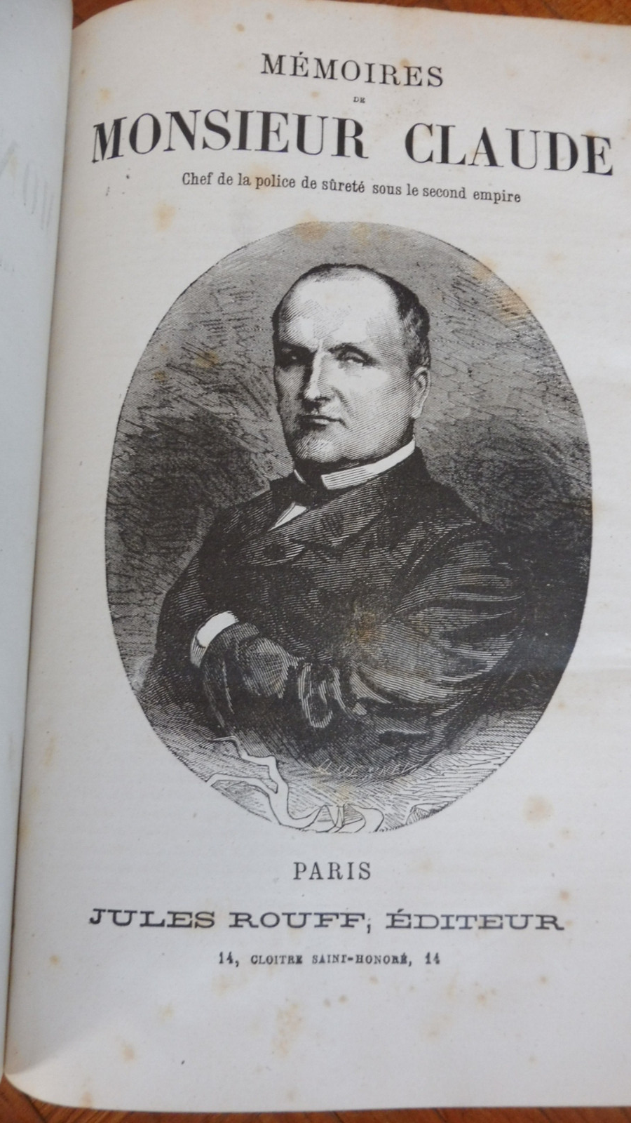 Mémoires de M. Claude, chef de la police de sûreté s.d. 2/2