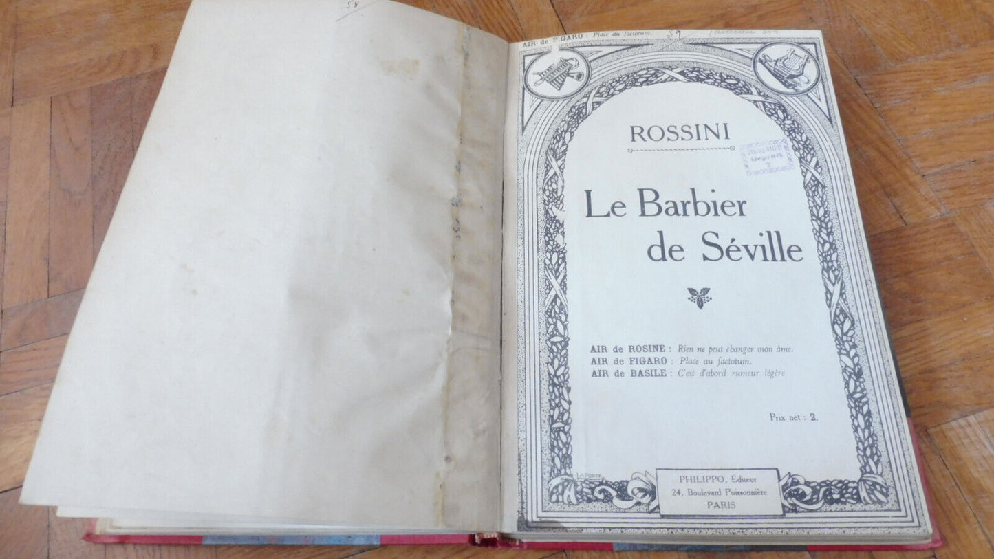 Recueil de partitions-chant c.a. 1939-45. Tampon du Stalag VIIID (Teschen) WW2