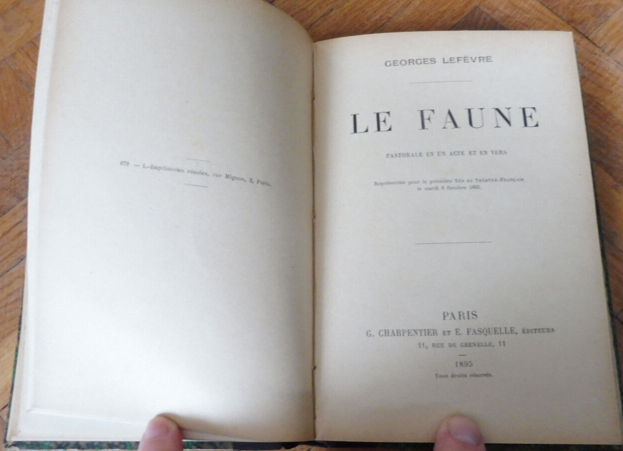 Théâtre divers (Docquois, Houette, Lefèvre) XIXe siècle 3 tome en 1 vol.