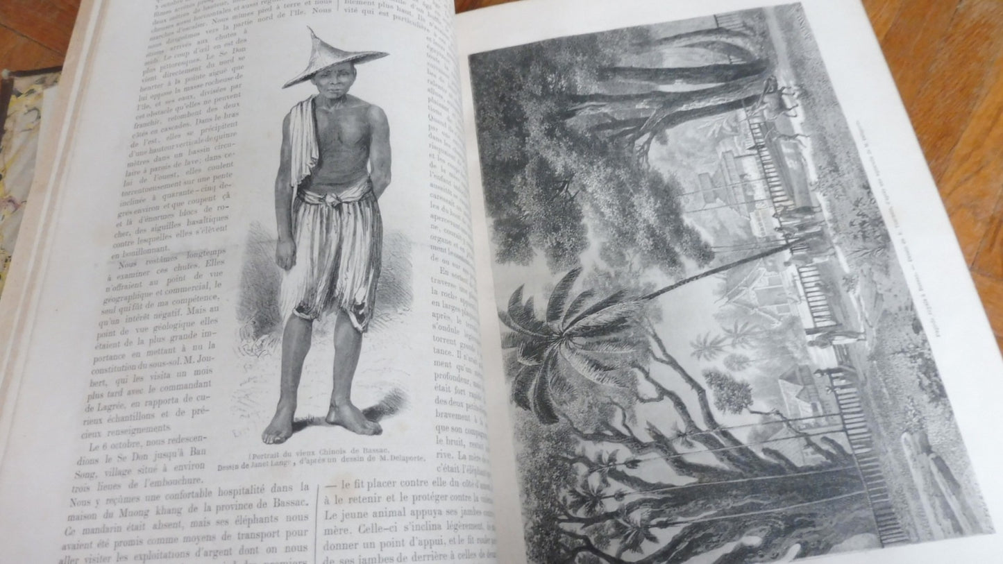 Le Tour du Monde. Année 1870-71 (E. Charton) 1871 2/2 INDOCHINE, MALAISIE, INDE