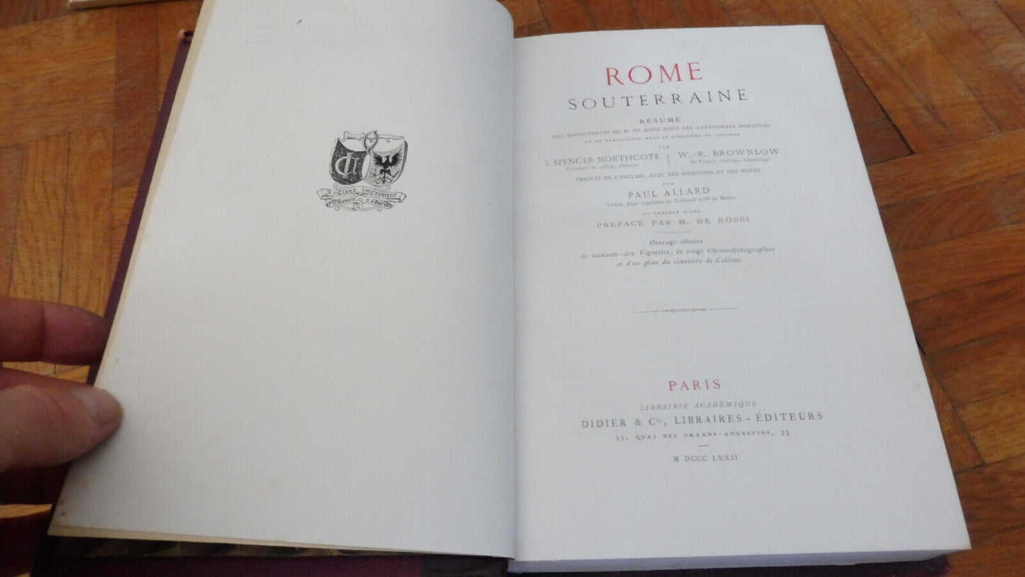 Rome souterraine (Northcote & Brownlow) 1872