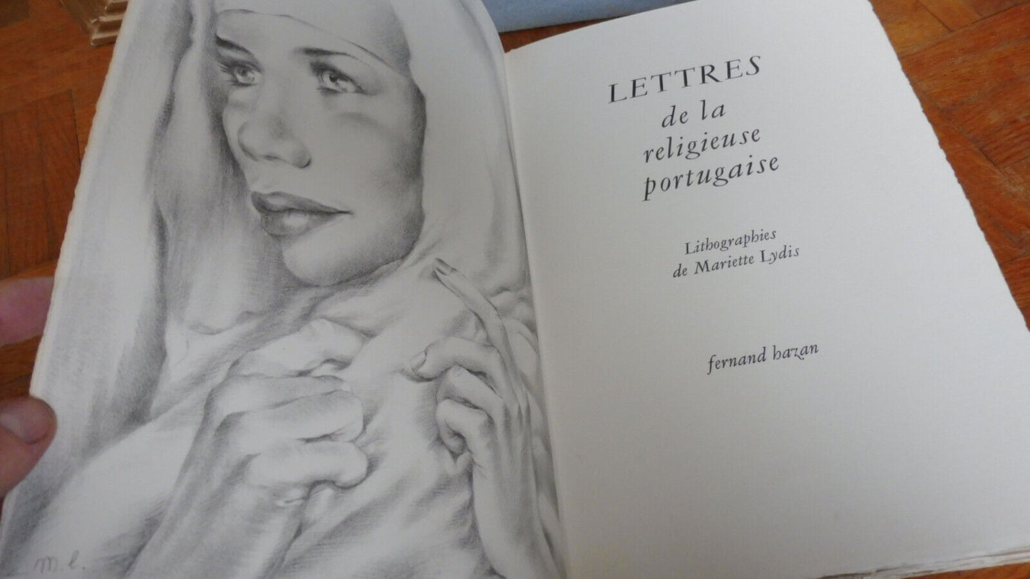 Lettres de la religieuse portugaise 1947 illus Lydis COFFRET
