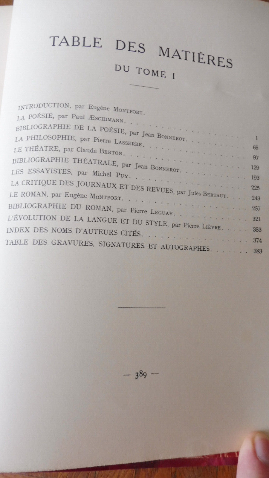 Vingt-cinq ans de littérature française (E. Montfort) s.d. 2/2 SIGNE NUMEROTE