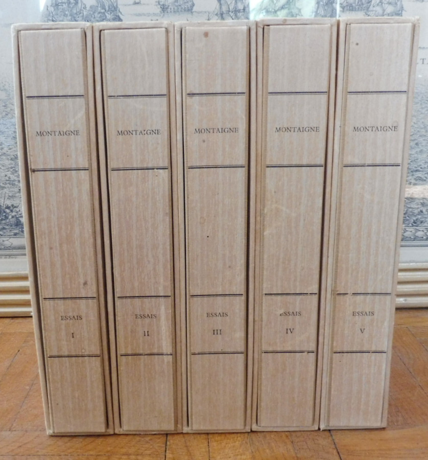 Les Essais (Montaigne) 1957 5/5 illus. Humbert ENVOI