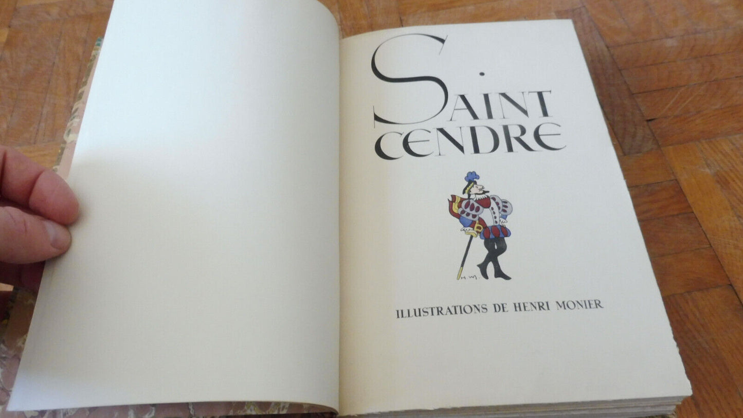 Saint-Cendre (Maurice Maindron) 1943 illus. Monier VELIN NUMEROTE