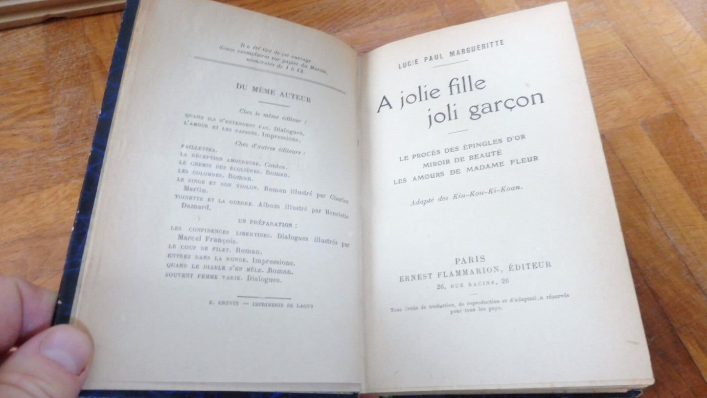 A jolie fille, joli garçon (Lucie Paul Margueritte) s.d. CONTES CHINOIS