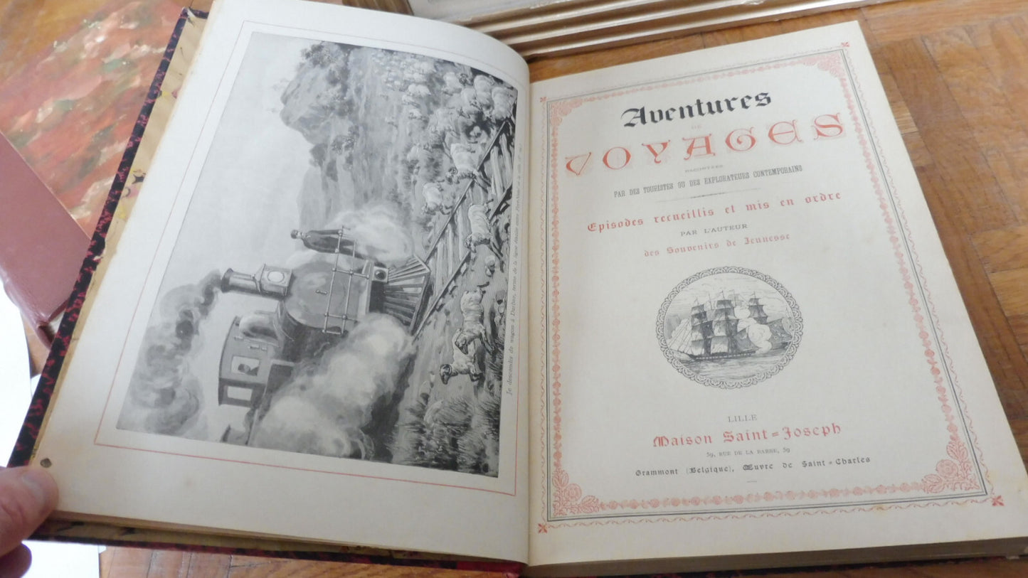 Aventures de voyages racontés par des touristes ou des explorateurs s.d.