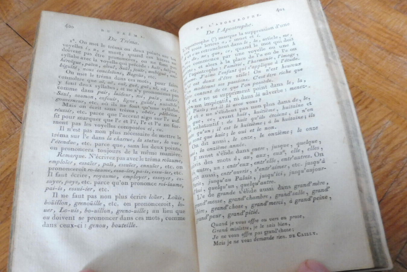 Principes généraux et particuliers de la langue Françoise (De Wailly) 1810