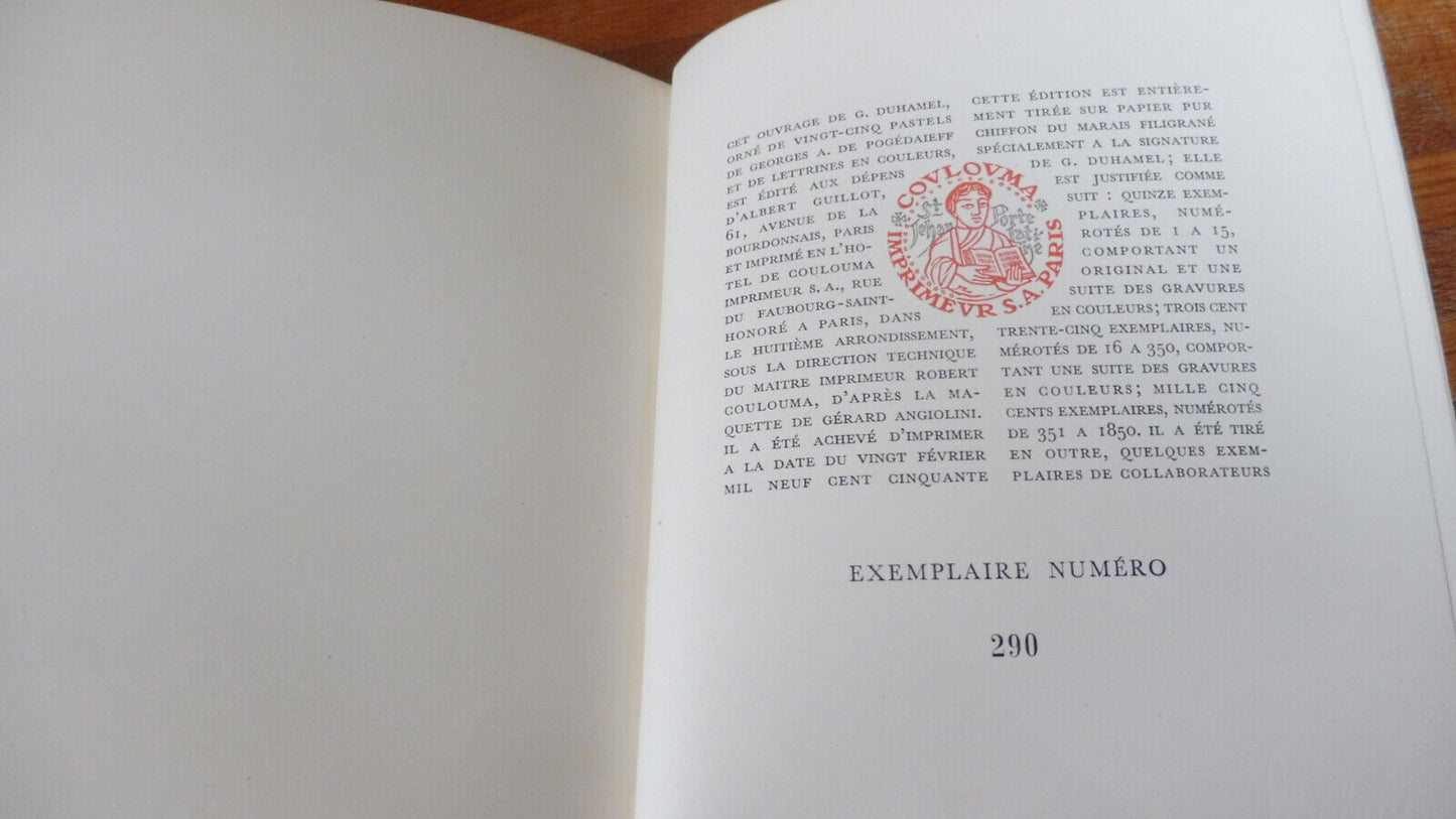 Le Club des lyonnais (Georges Duhamel) 1950 NUMEROTE illus. De Pogédaïeff