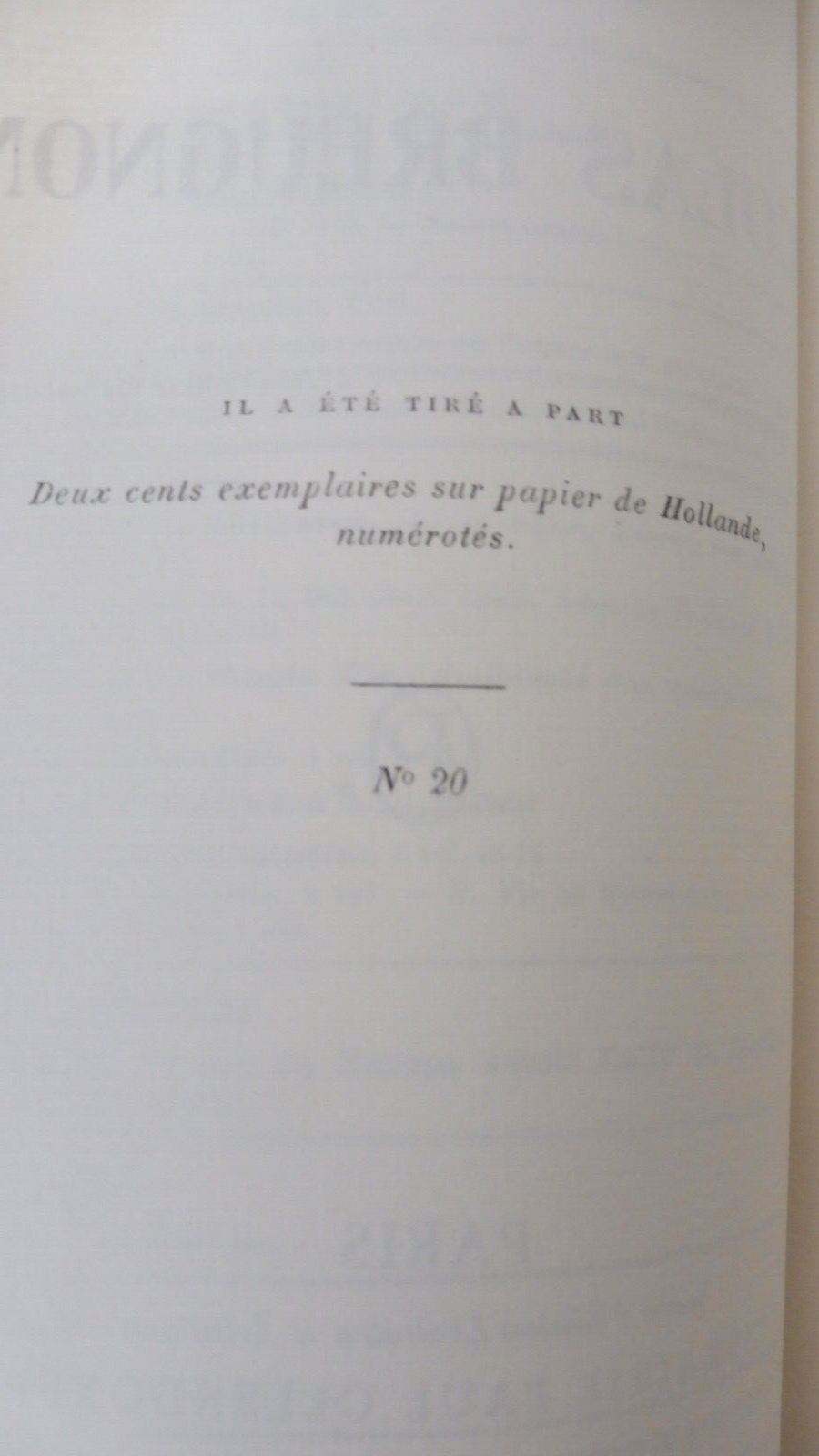 Colas Breugnon (Romain Rolland) 1919 EO HOLLANDE RELIURE SIGNEE