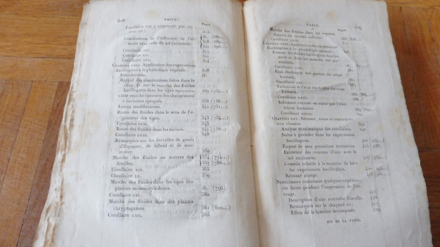 Recherches sur quelques effluves terrestres (De Tristan) 1826 DIVINATOIRE