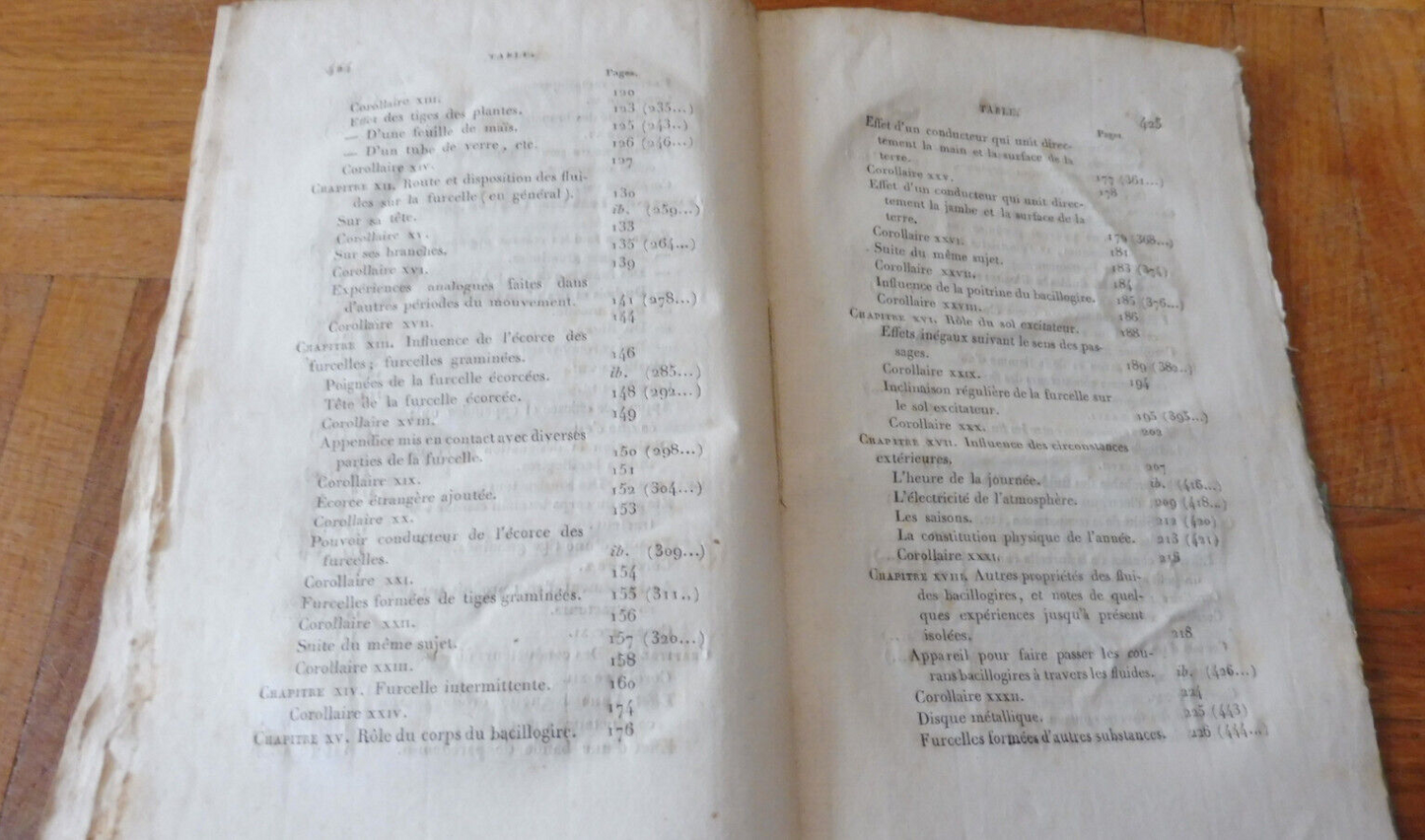 Recherches sur quelques effluves terrestres (De Tristan) 1826 DIVINATOIRE