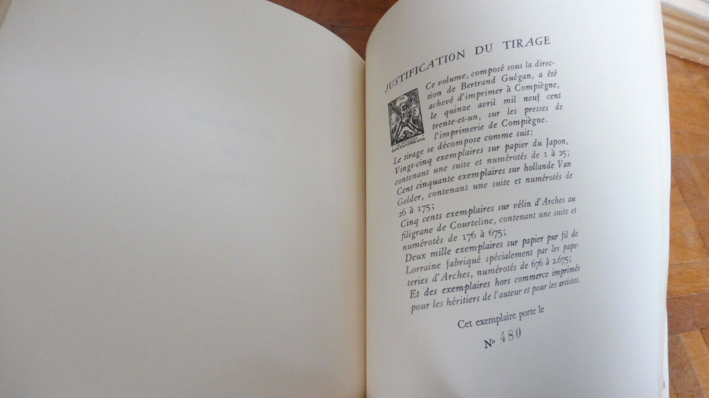 Le Train de 8 heures 47 (Courteline) 1931 illus. Bofa VELIN NUMEROTE + SUITE
