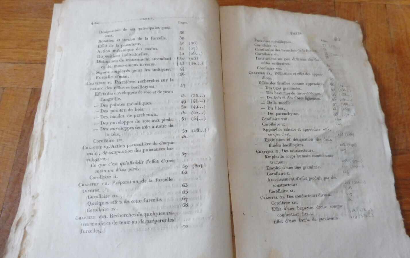 Recherches sur quelques effluves terrestres (De Tristan) 1826 DIVINATOIRE