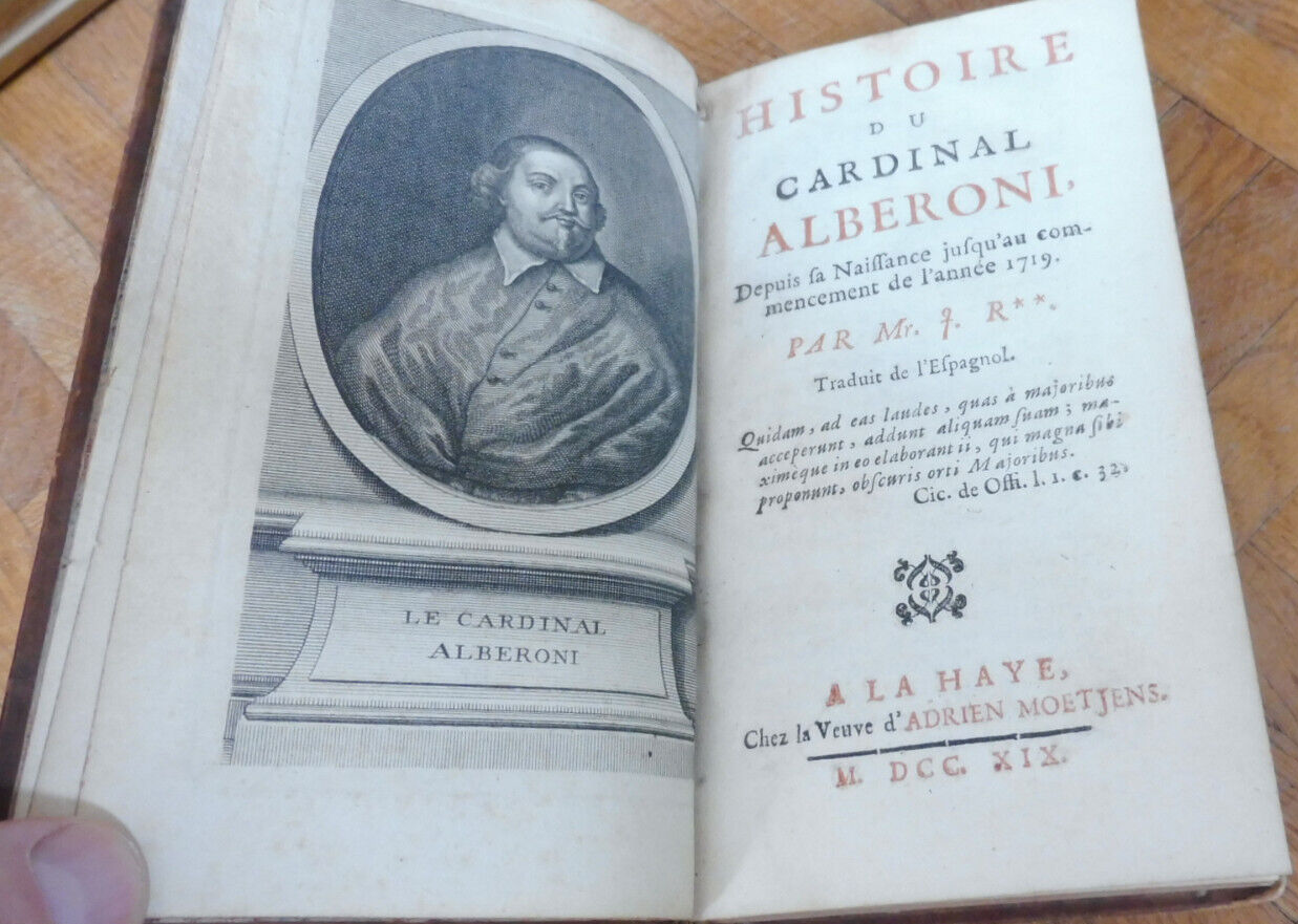 Histoire du Cardinal Alberoni (Jean Rousset de Missy) 1719