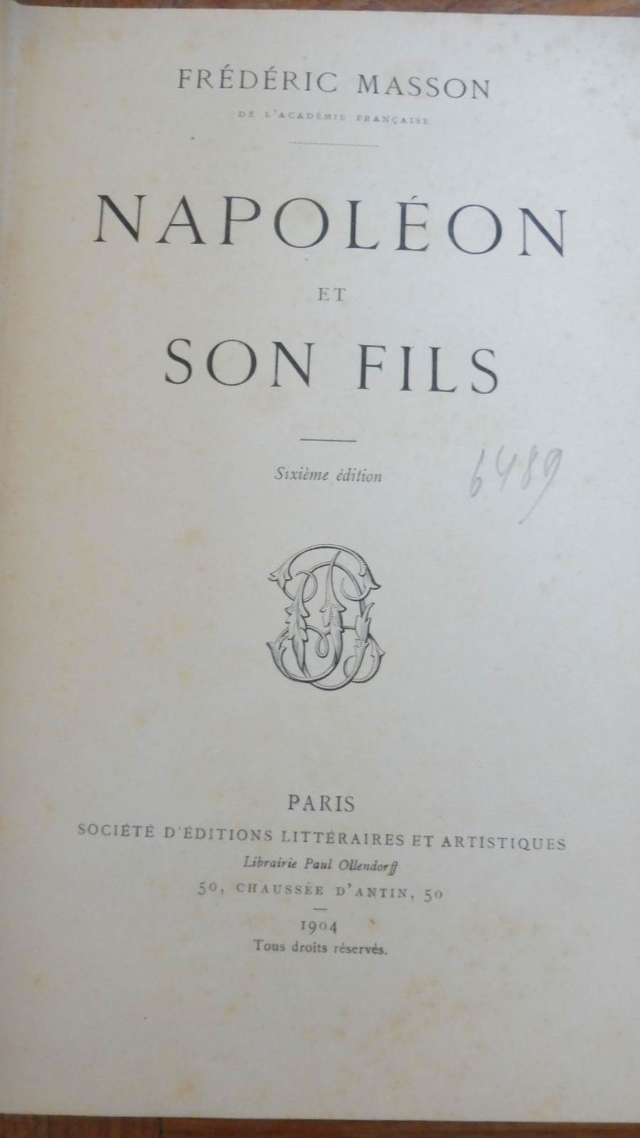 Napoléon et son fils (Frédéric Masson) 1904