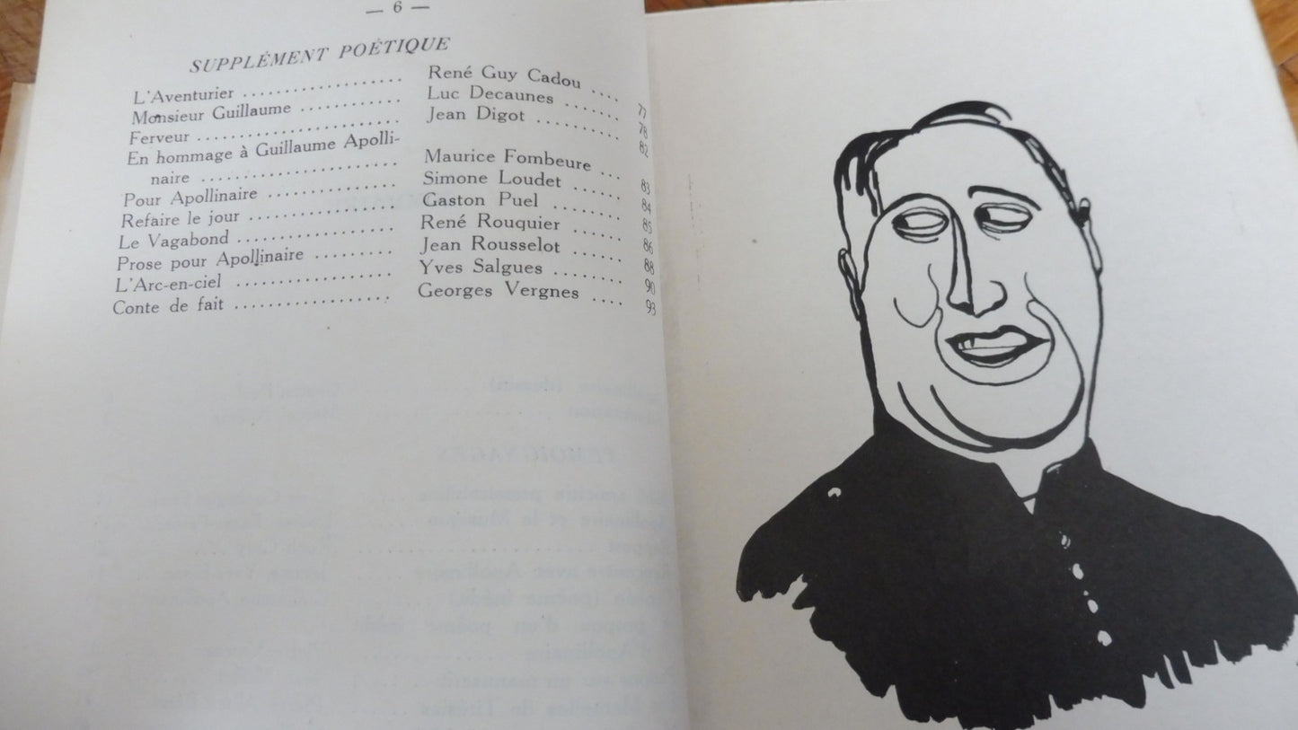 Guillaume Apollinaire. Souvenirs et témoignages (Marcel Adéma dir.) 1946 ENVOI