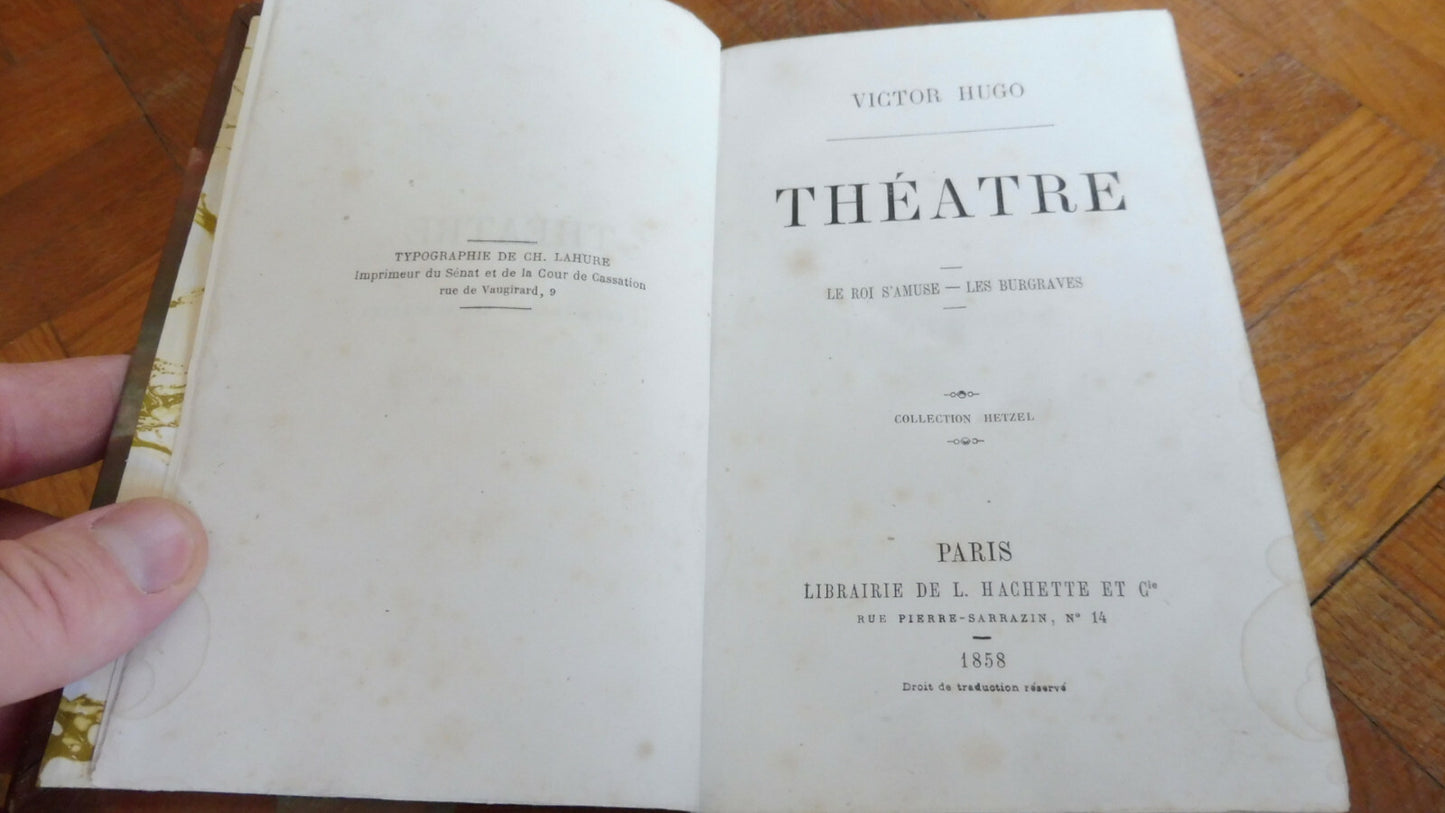 Théâtre de Victor Hugo 1858