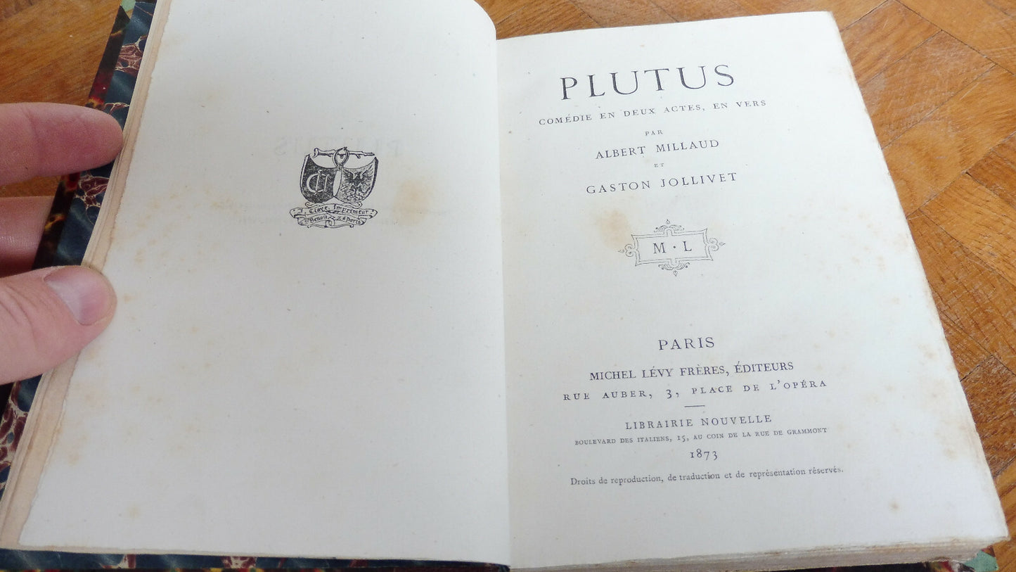 Plutus + Les Sceptiques + Les Inutiles (Millaud, Jollivet...) 3 tomes en 1 vol.
