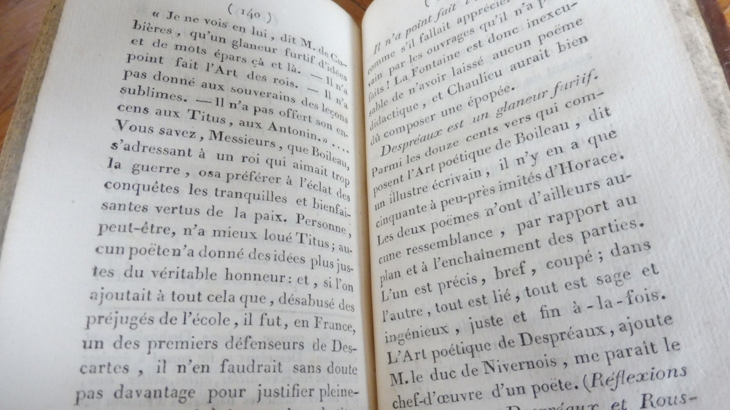 Boileau jugé par ses amis et par ses ennemis (Palmézeaux) 1802