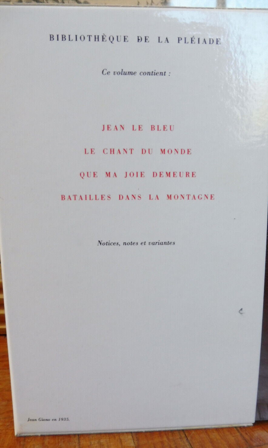 Oeuvres romanesques complètes de Jean Giono t.2 1990 PLEIADE TBE