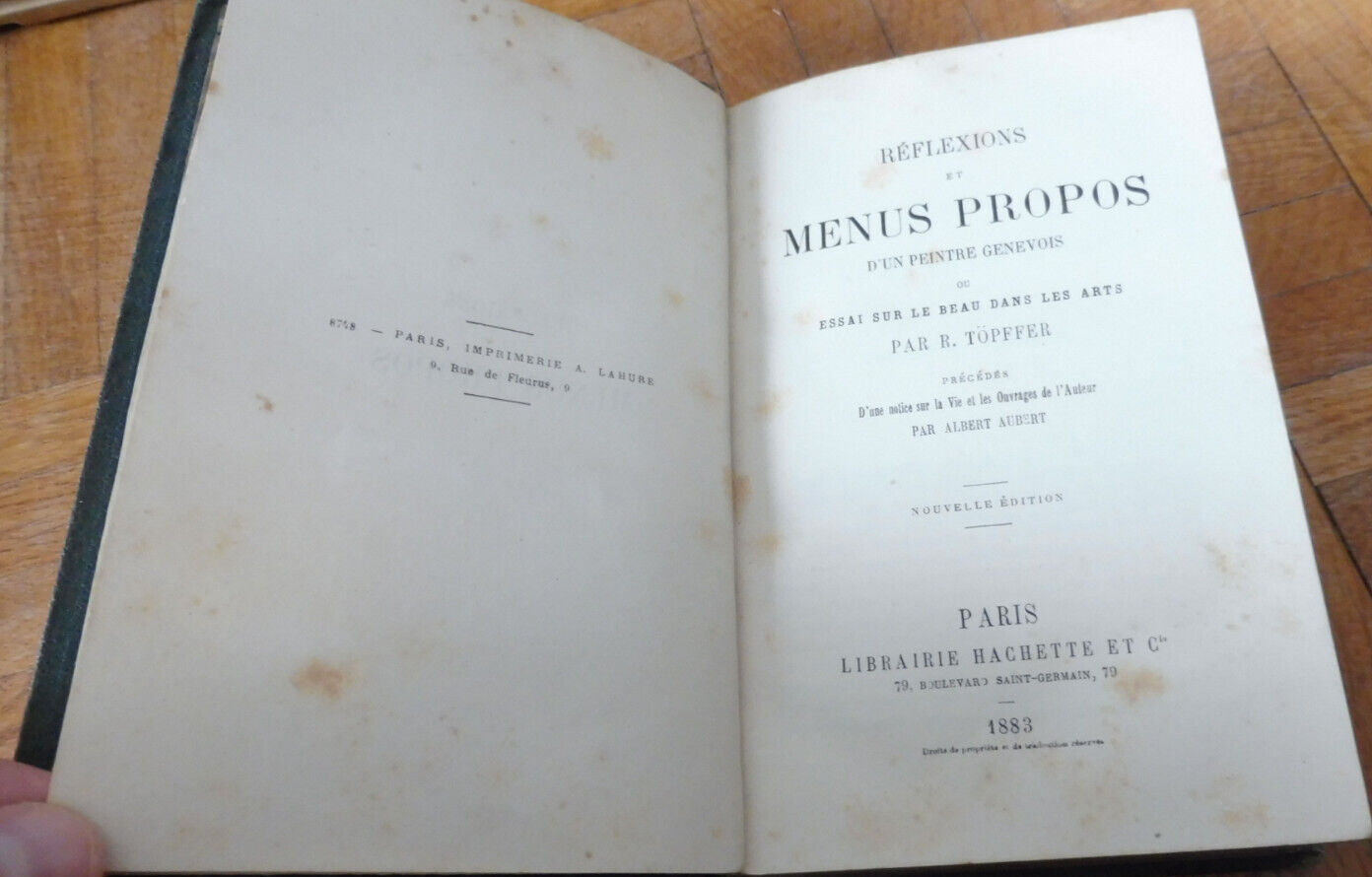 Réflexions et menus propos (R. Töpffer) 1883