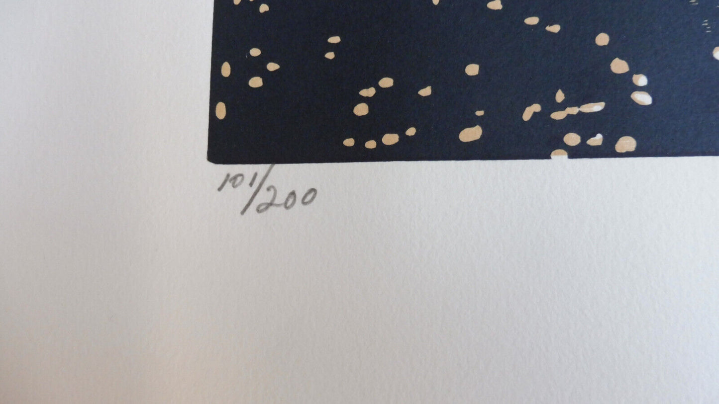 Hiver. Litho Jean Lodge SIGNE NUMEROTE 45x56 cm