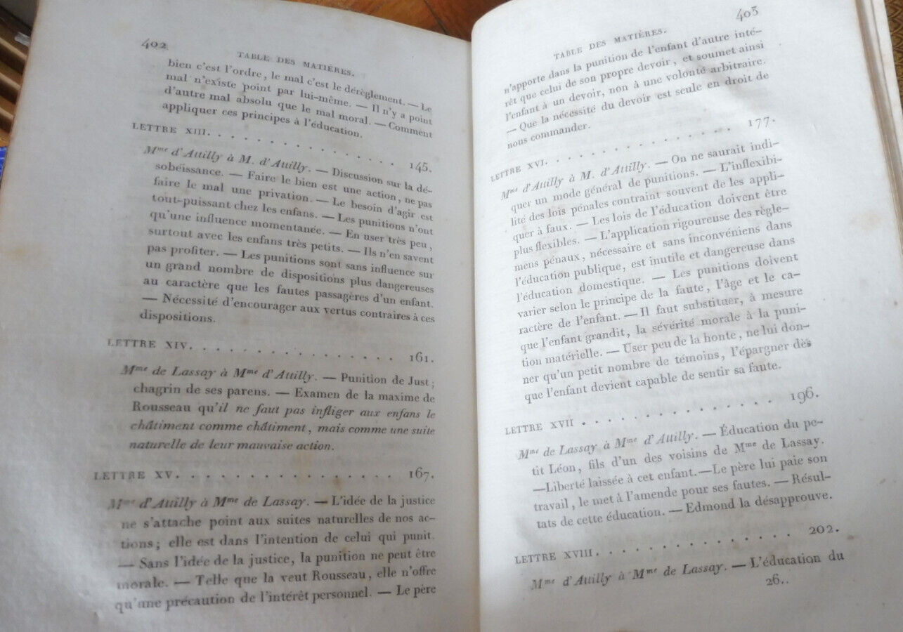 Lettres de famille sur l'éducation (Pauline de Meulan, Mme Guizot) 1826 2/2 EO