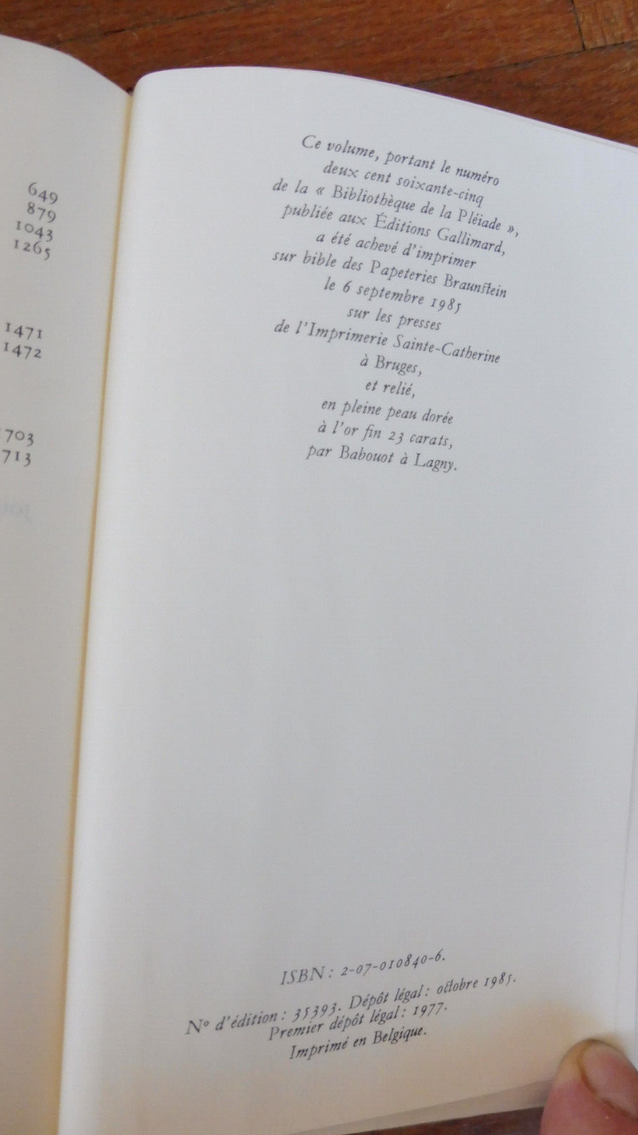 Oeuvres complètes de Julien Green t.5 1985 PLEIADE TBE