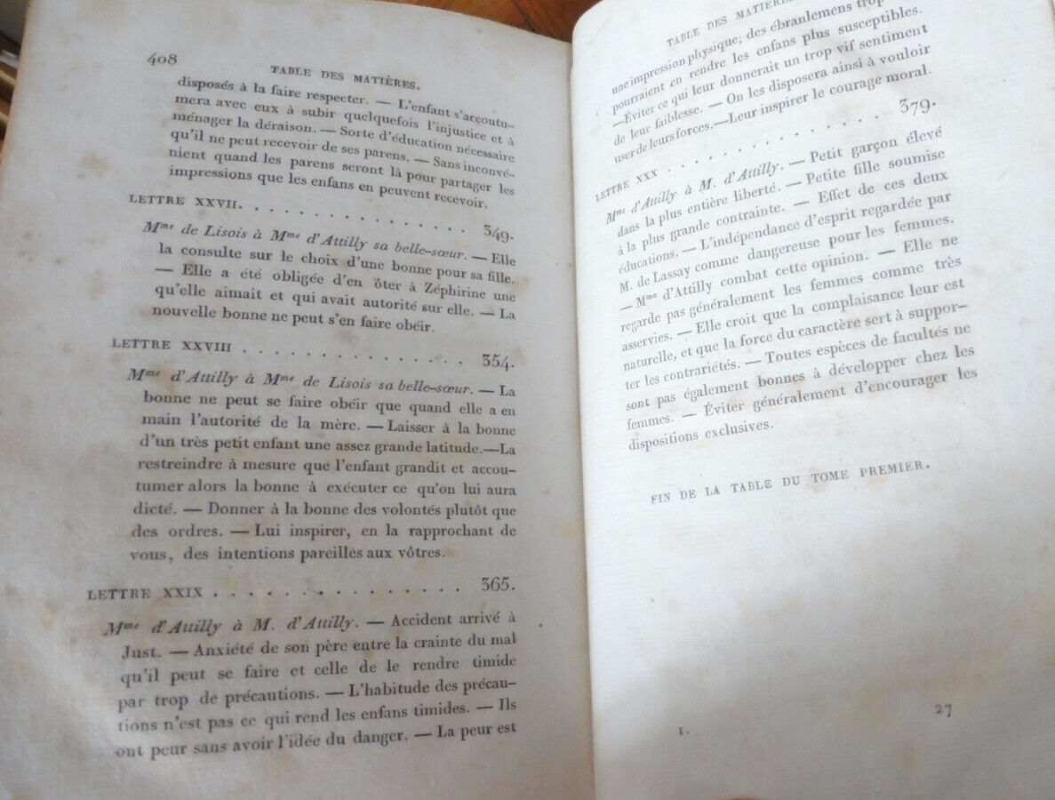 Lettres de famille sur l'éducation (Pauline de Meulan, Mme Guizot) 1826 2/2 EO