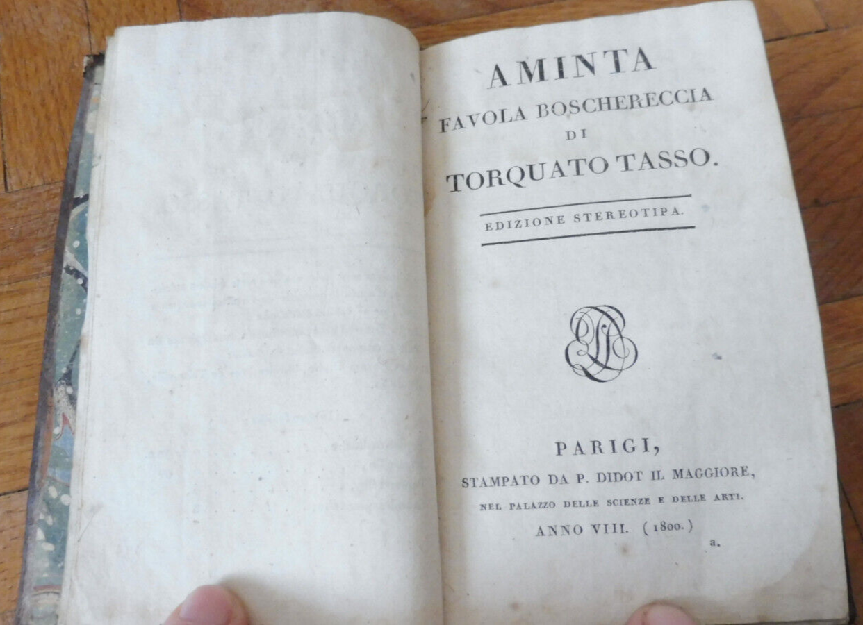 Aminta Favola boschereccia (Torquato Tasso) 1800