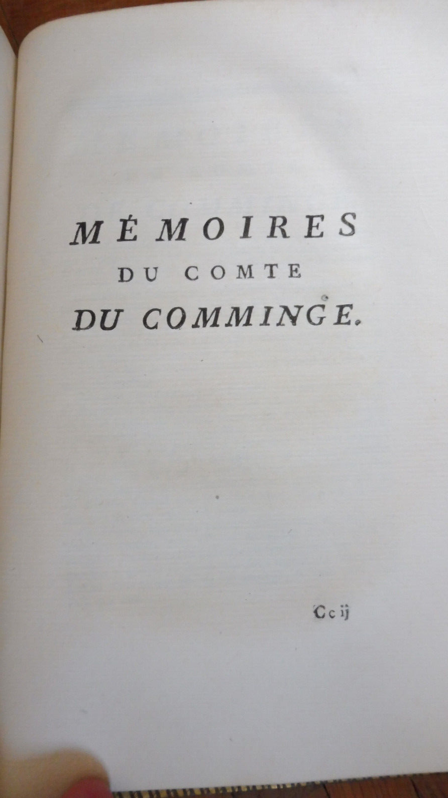 Le Comte de Comminge (D'Arnaud) 1768