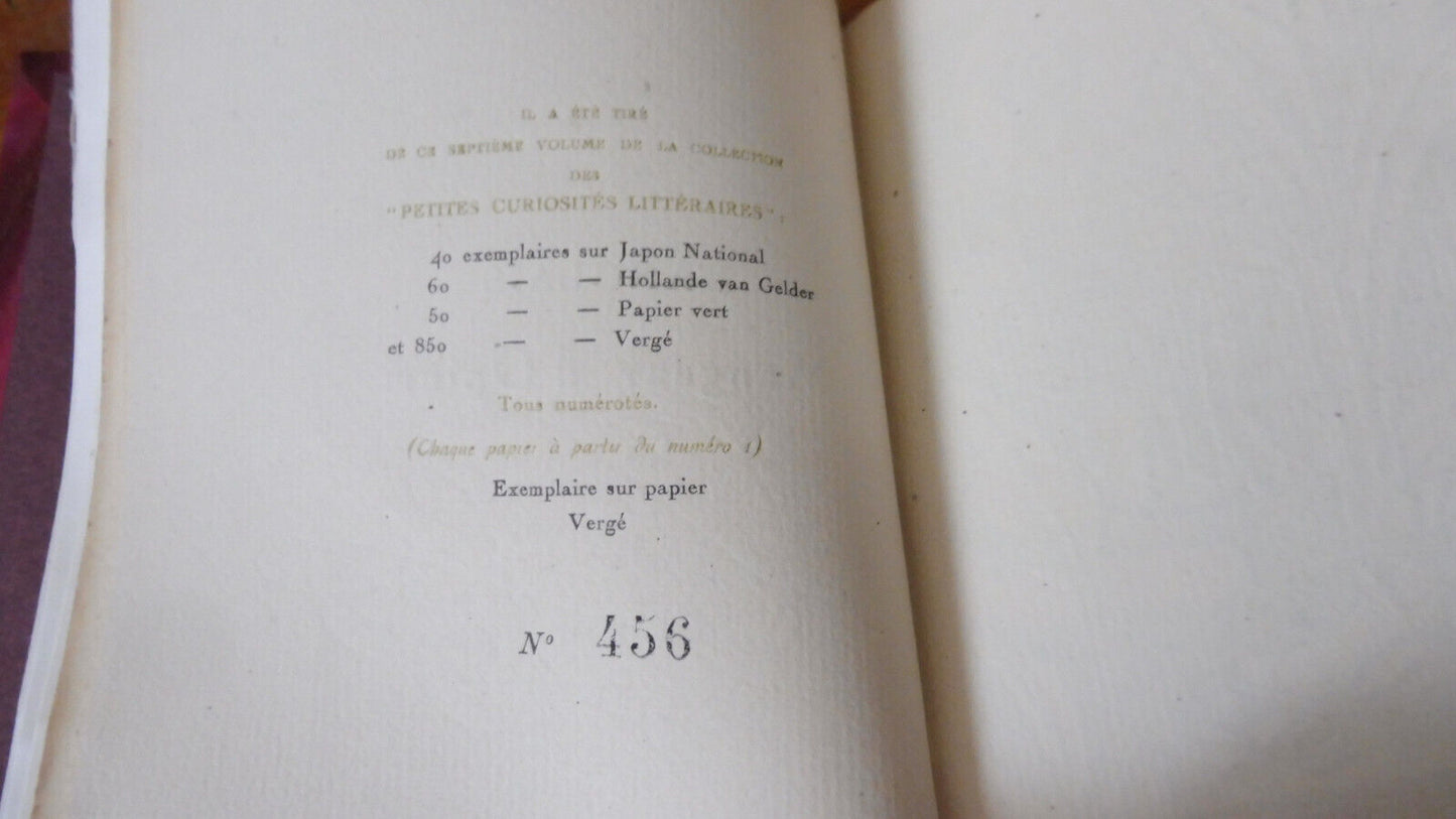 L'Anglais mangeur d'opium (Alfred De Musset) 1920 NUMEROTE illus. Voquet