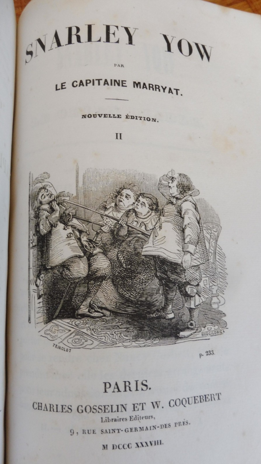 Snarley Yow, le chien du Diable (Frederick Marryat) 1838 2 tomes en 1 vol.