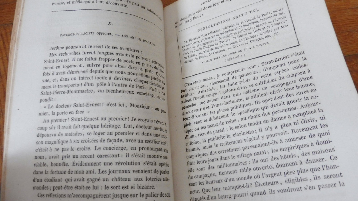 Jérome Paturot à la recherche d'une position sociale (Louis Reybaud) 1857