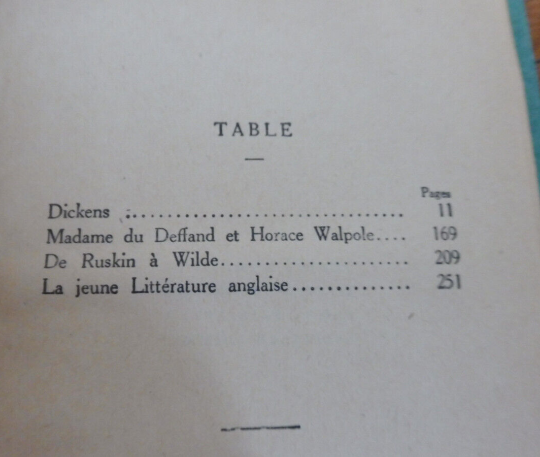 Etudes anglaises (André Maurois) 1928