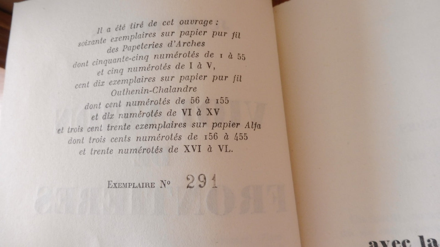 Violation de frontières (Jules Romains) 1951 ALFA EO