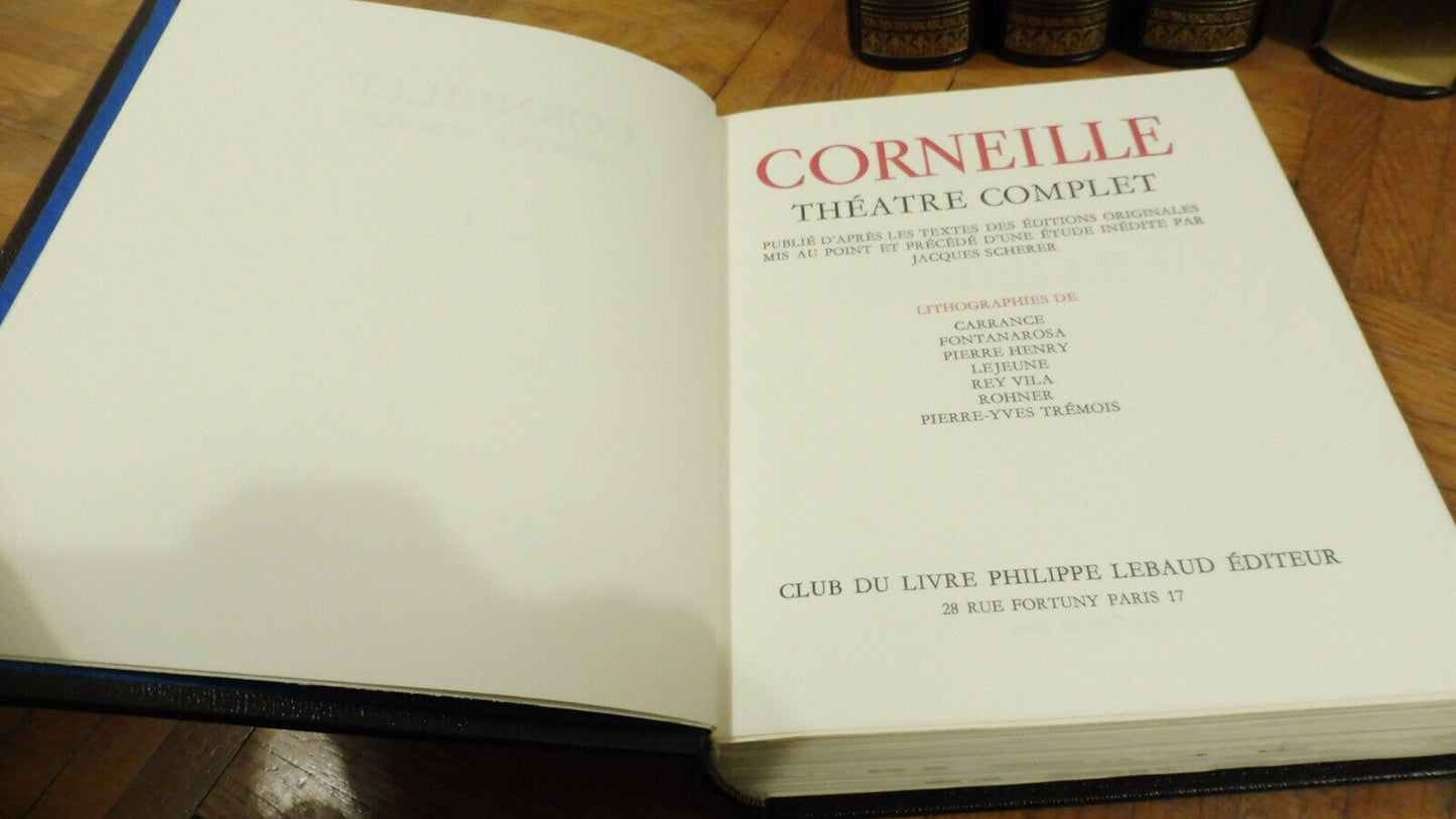 Théâtre complet de Corneille 1974 4 vol. COMPLET