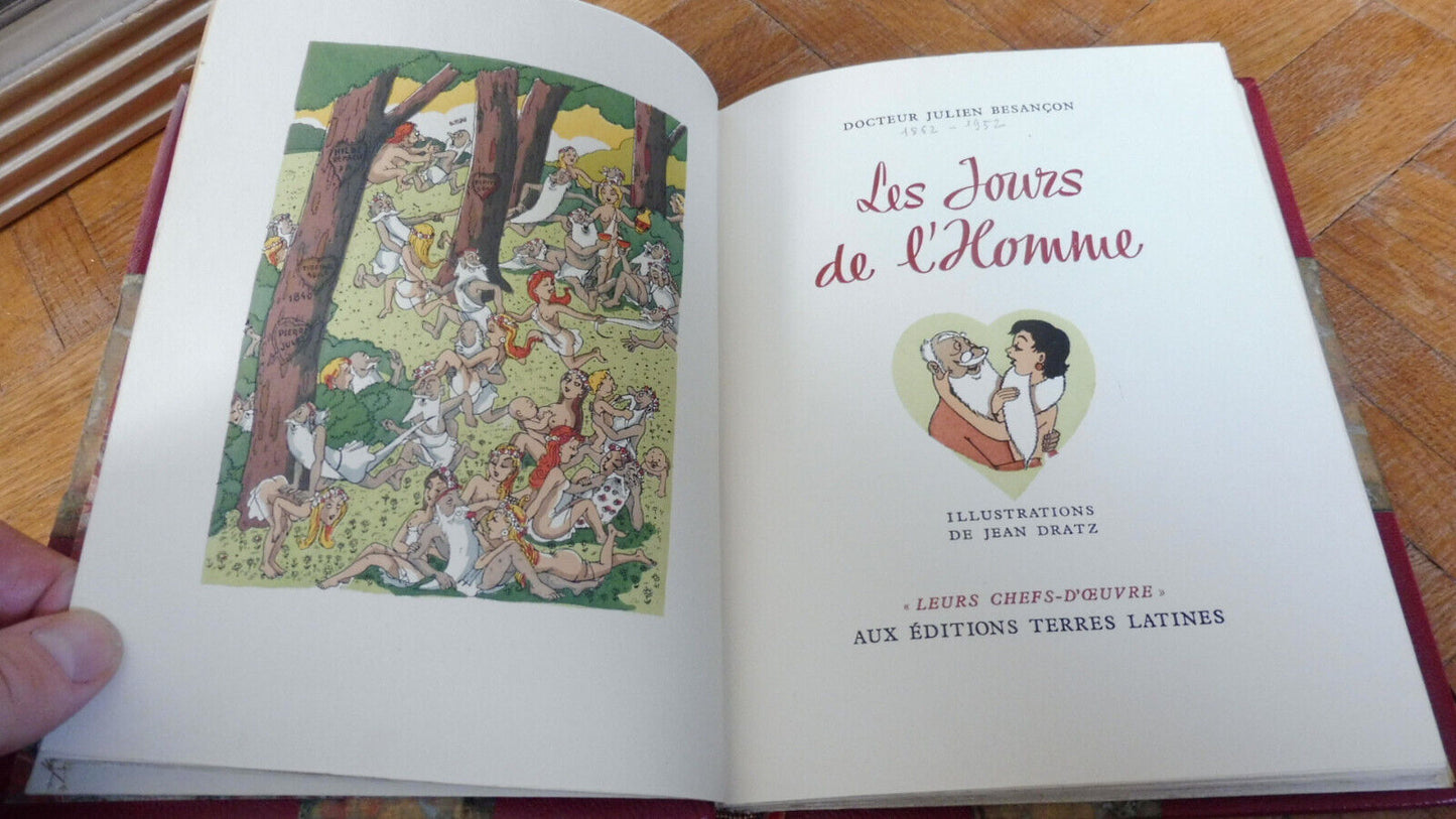Les Jours de l'Homme (Julien Besançon) 1940 illus. Dratz NUMEROTE