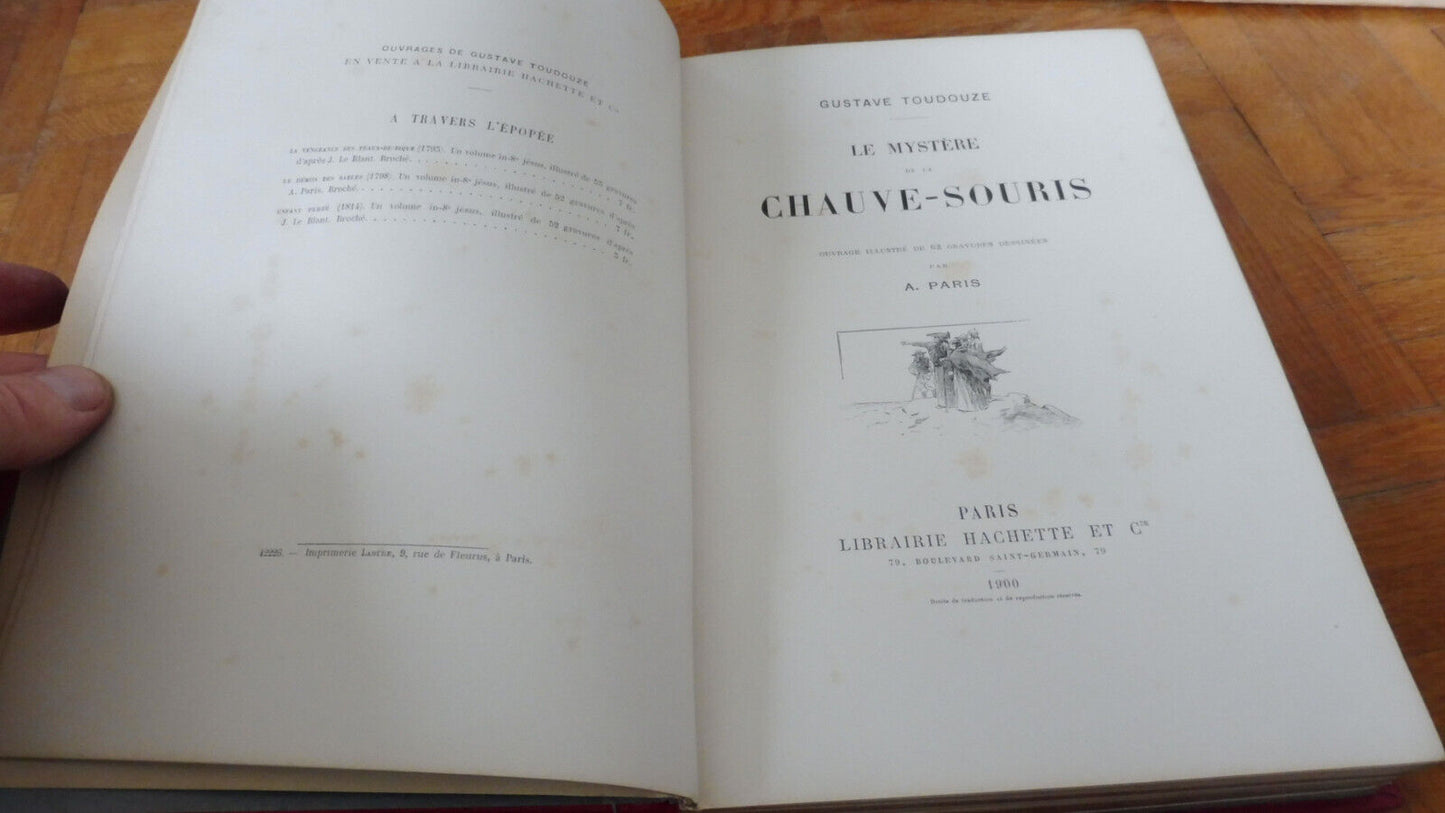 Le Mystère de la chauve-souris (Gustave Toudouze) 1900 illus. A. Paris