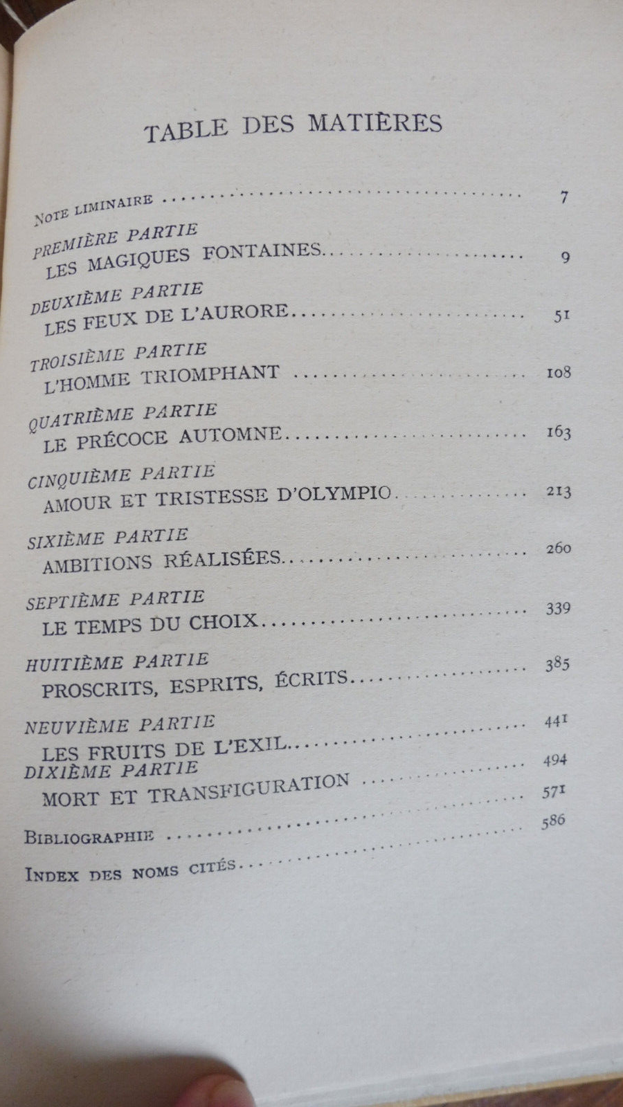 Olympio ou la vie de Victor Hugo (André Maurois) 1954