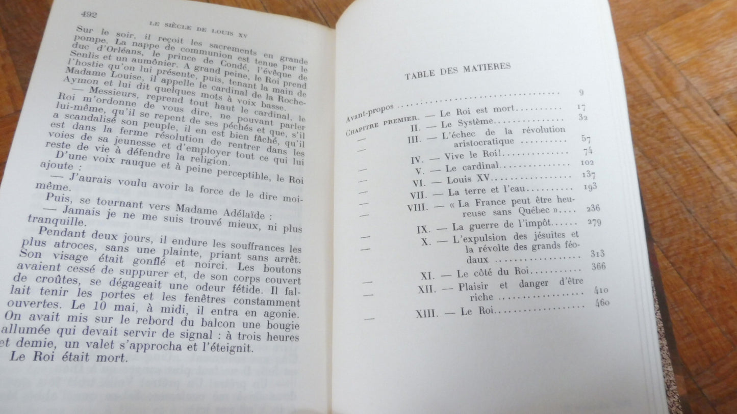 Le Siècle de Louis XV (Pierre Gaxotte) 1958