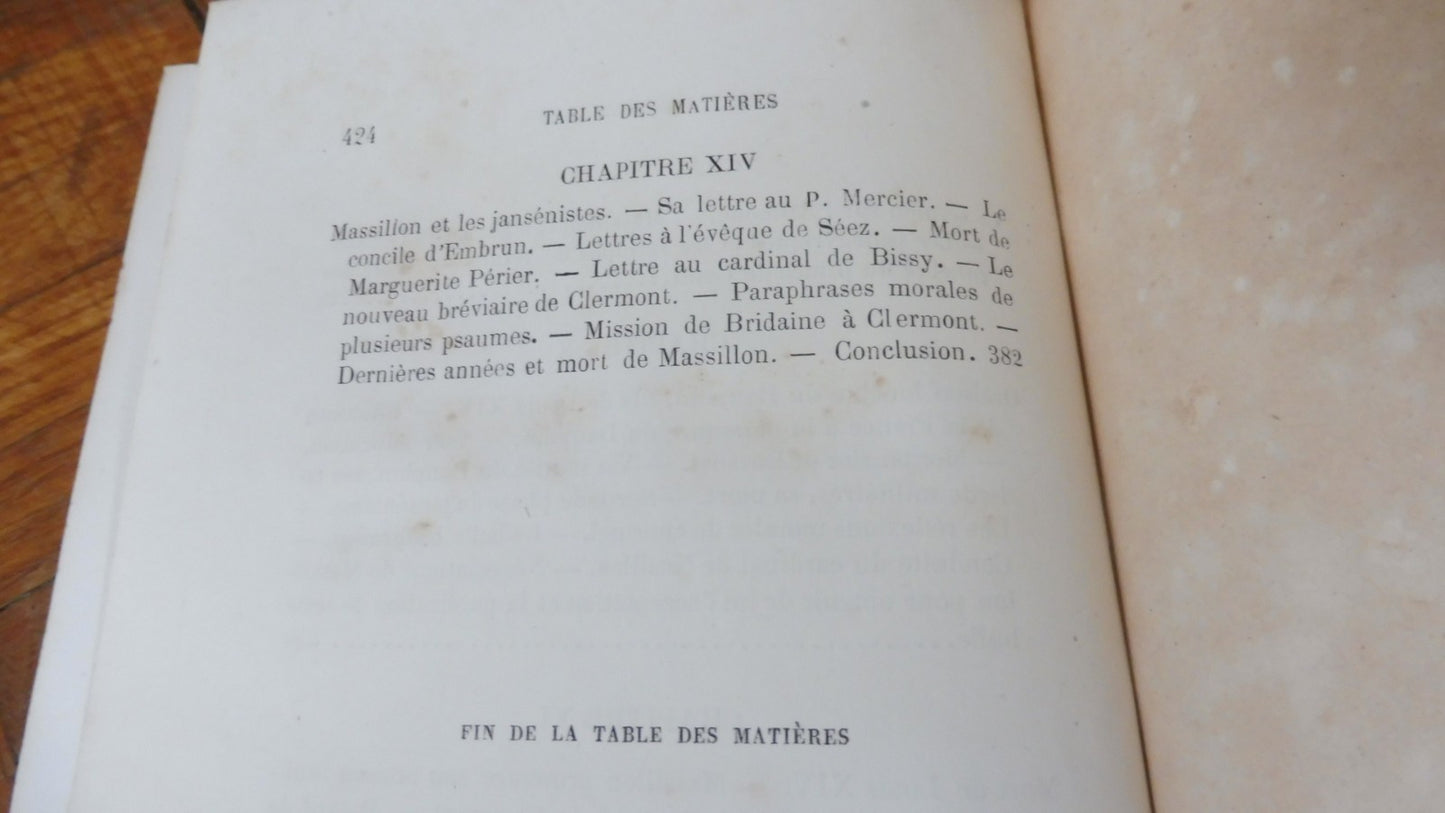 Massillon. Etude historique et littéraire (A. Bayle) 1867