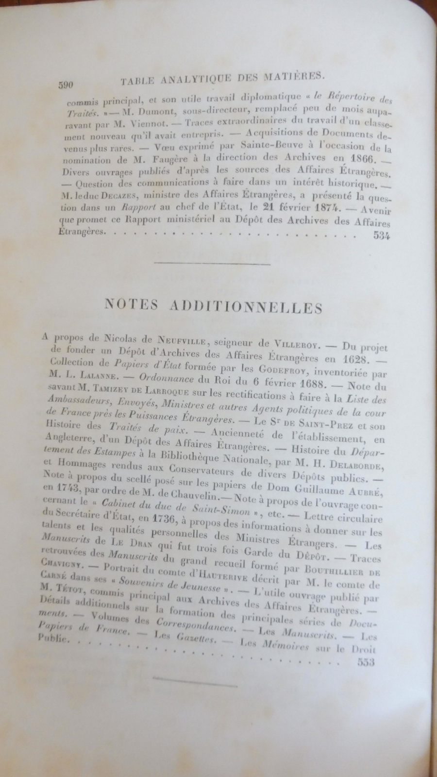 Histoire du dépôt des archives des affaires étrangères (Armand Baschet) 1875