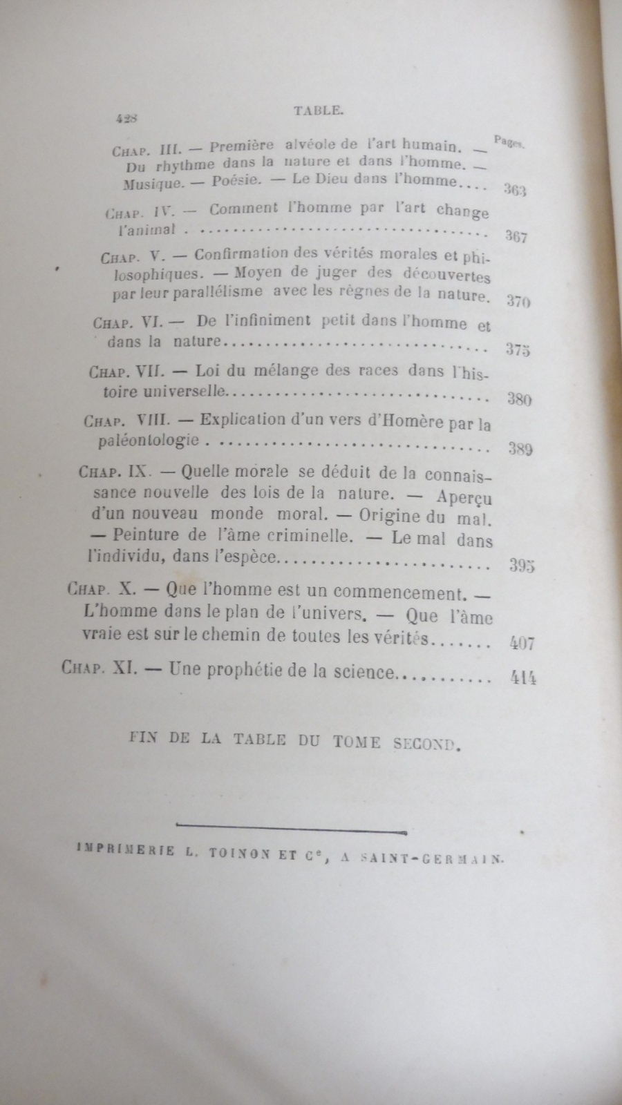 La Création (Edgar Quinet) 1870 2/2 EO
